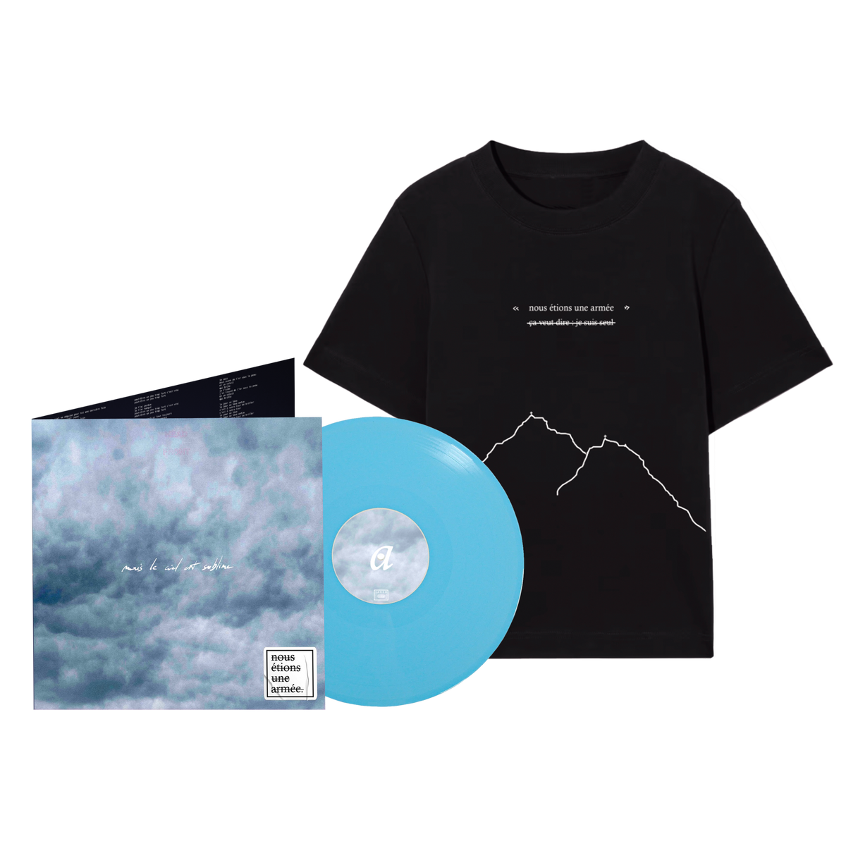 Pack Vinyle + T-shirt "mais le ciel est sublime" // PRÉCOMMANDE (expédié en novembre)