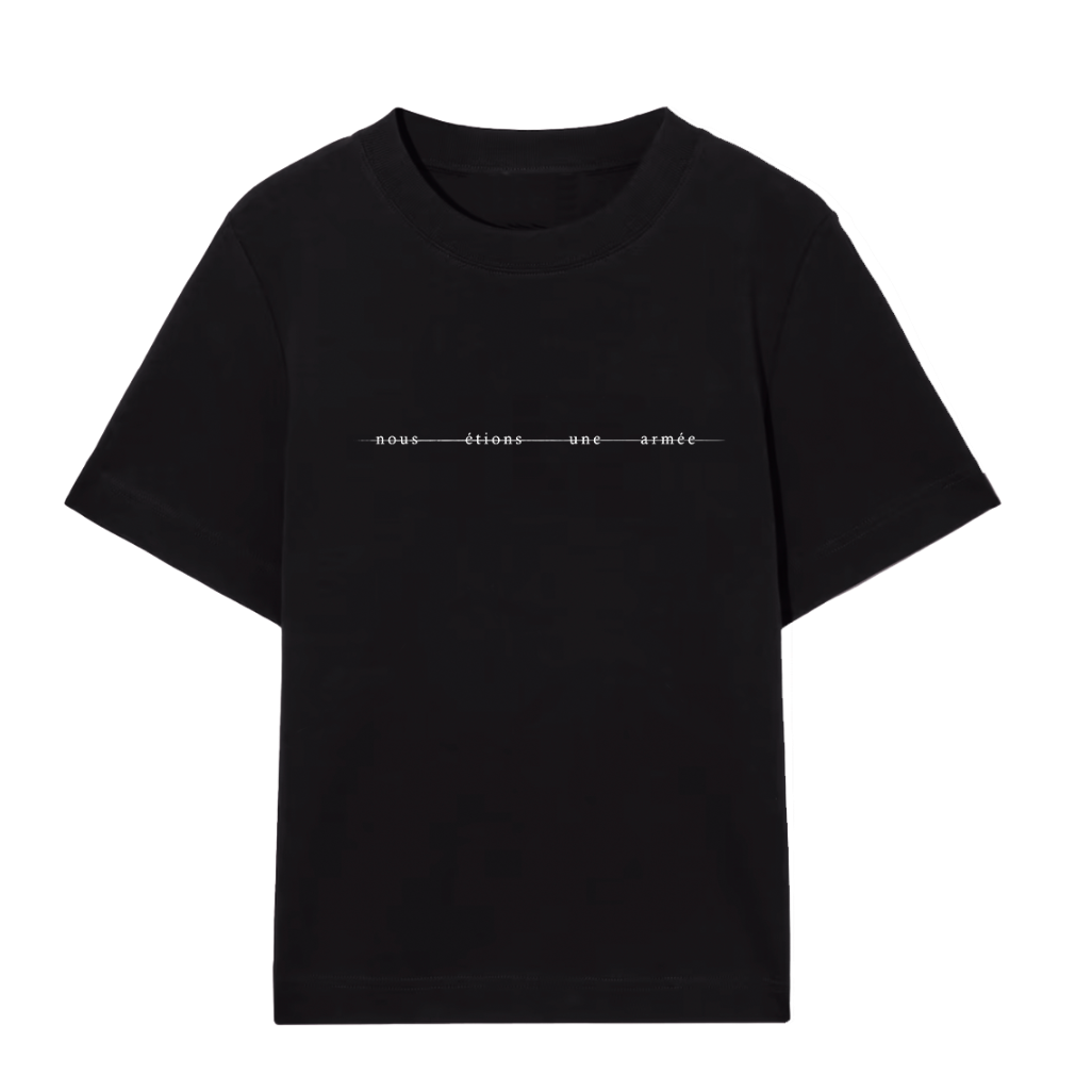 T-shirt logo  « nous étions une armée »